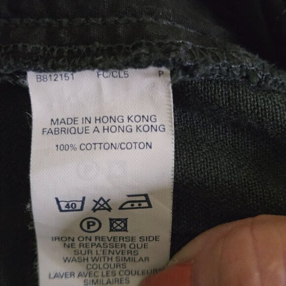 Fcuk Gray Corduroy Front Denim Back Button Front Cotton Jeans Size 32 - Picture 8 of 8